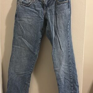 Low Rise Straight Leg Jeans